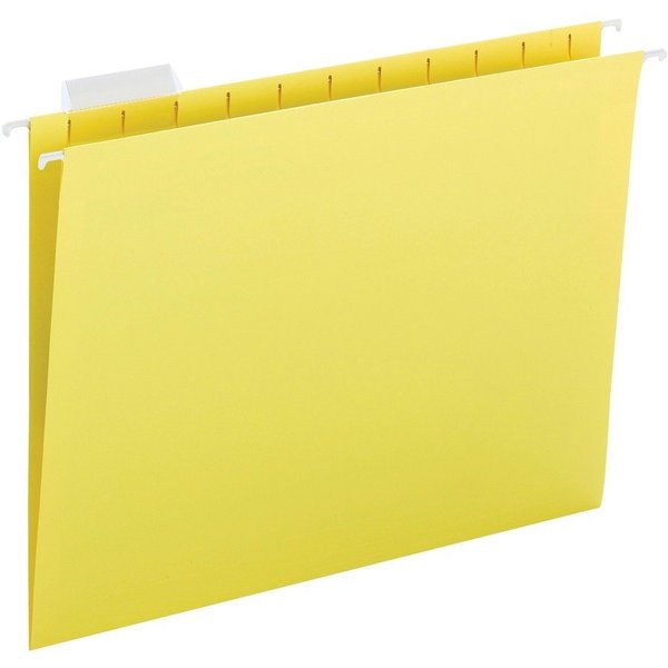 Business Source File Folder, Hanging, 10-1/5"x13-3/10"x2-3/10", 25/BX, YW PK BSN03177